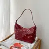 Bolsa de Ombro Fashionável com Rebites Estilo Europeu e Americano Transfronteiriça 2025, Bolsa de Mão Estilosa e de Alta Qualidade, Tendência Cool, Personalidade