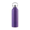 Botella de Boca Ancha Estilo Americano Acero Inoxidable 304 Taza con Aislamiento al Vacío Botella de Agua Deportiva Portátil para Exteriores Botella de Montañismo Pegatina de Pedrería