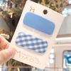 Pinza para el cabello a cuadros cuadrados color caramelo para niños, clip BB, clip para flequillo, juego de dos piezas, accesorios para el cabello, clip lateral, pinza para el cabello a juego por colores, estilo coreano