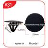 Adequado para Beijing Elantra IX35I30 Yuedong Tucson Xinshengda algodão de isolamento térmico clipe de painel de isolamento acústico V31