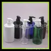 Frasco Bomba Curto 300ml frasco para loção frasco para álcool em gel 300ml bomba de pressão ombro reto curto plástico PET frasco para lavar
