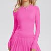 Roupa de Yoga Outono e Inverno Manga Longa Feminina T-shirt Fitness com Sensação de Pele Segunda Pele Treinamento Pilates Emagrecimento Corrida Top Esportivo