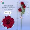 Rosa de ângulo pequeno de flanela de 3 cabeças rosa vermelha de 7 cabeças decoração de casa para sala de estar de 5 cabeças flor artificial para guia de caminho de casamento de 6 cabeças