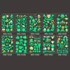 Adesivos de tatuagem de São Patrício à prova d'água verde fluorescente tatuagem temporária descartável infantil adesivos luminosos irlandeses