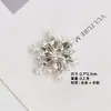 Nuevos Accesorios para Joyería DIY de Copo de Nieve de Aleación, Accesorios para Fundas de Teléfono Móvil, Colgantes, Accesorios para el Cabello Hechos a Mano, Accesorios DIY Navideños