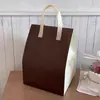 Bolsa aislante desechable para pasteles bolsa para llevar no tejida gruesa embalaje de cumpleaños 6 pulgadas 8 pulgadas al por mayor logotipo imprimible