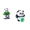 Llavero Creativo de Muñeca de Máquina de Gansos Serie de Dibujos Animados Panda Colgante para Bolso de Pareja Llavero de Coche Pequeño Regalo