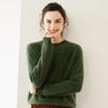 Novo Suéter 100% Cashmere Escovado Cashmere Puro Suéter Feminino Escovado com Senso de Design, Suéter Básico Espesso de Outono e Inverno de Nicho