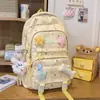 Mochila fresca y linda con forma de corazón y estrella para chicas de secundaria y preparatoria, gran capacidad, alta apariencia, mochila para estudiantes