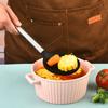 Fábrica de Utensilios de Cocina de Silicona Venta al por Mayor Cocina Mango Pequeño Anti-quemaduras Herramientas para Hornear Espátula de Silicona Espumadera Espátula para Freír Juego