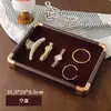 Caja de Almacenamiento de Joyería Retro Bandeja Divisor de Cajón Bandeja de Exhibición de Joyería para Pulseras Collares Aretes Anillos de Gama Alta