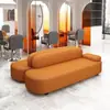 2026 Venta Caliente Estilo Crema Sofá Pequeño para Apartamento Recámara Chaise Longue Sofá Perezoso Respaldo Cuero Resistente a Arañazos de Gato Sofá de Belleza