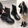 Botas Sapatos Femininos 2025 Novo Moda Coreana Outono e Inverno Sapatos de Cano Alto Botas Femininas Botas de Salto Alto Cano Médio