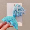 Pinza para el pelo de sirena Adorno para la cabeza infantil Pinza para el pelo de lentejuelas con cola de pez linda Pinza para el pelo de niña para cabello suelto Accesorios para el pelo de dibujos animados Transfronterizos