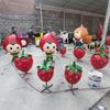 Fabricante de Esculturas de Fibra de Vidrio Suministra Modelo Grande de Simulación de Frutas y Verduras Escultura de Dibujos Animados de Paisaje Adornos para Exterior