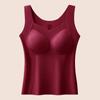 Chaleco Térmico de Terciopelo Alemán de Doble Cara Amigable con la Piel para Mujer con Almohadilla para el Pecho Integrada Otoño e Invierno Íntimos Reductores Sin Costuras