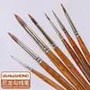 Pluma de Gancho de Nylon Coreana Importada Huahong 345 Modelo 356 Patrón de Trazo 368 Punta de Pigmento de Acuarela Cabeza de Píldora