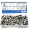 Juego de 320 Piezas de Pernos Hexagonales Externos de Acero Inoxidable y Tuercas, Combinación de Arandelas Planas y Arandelas de Resorte M4/M5 Sujetadores en Caja