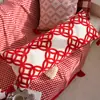 Almofada de Luxo Nova Chinoiserie Casamento Vermelho Ano Novo Festivo Quarto Sofá Almofada Decorativa Capa de Almofada com Enchimento