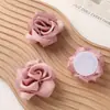 Tela de Rosa Brillante Tridimensional Estilo Hada Francesa para Manualidades Broche Pinza para el Cabello Accesorio para el Cabello Accesorio de Flor