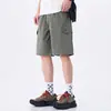 Bermuda Explorer Masculina Verão Novo Estilo Esportiva High Street Tendência Roupa de Trabalho Calça de Cinco Pontos Masculina Casual Solta Reta Média