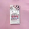Estilo europeu e americano cor gradiente usando moda de unha simples puro Quer manicure vermelha finalizada adesivos de unha removíveis adesivos de unha