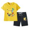 Baokemeng Meninos e Meninas Terno de Verão Algodão Puro Infantil Verão 2023 Novo Camiseta de Manga Curta Shorts Esportes Conjunto de 2 peças