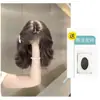 Peluca Corta para Mujer con Flequillo Ligero, Estilo Principios de Primavera, Cabello Corto Rizado tipo Lana, Realista, Ligera, Transpirable