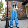 Ropa de moda para niñas de Jazz Dance pasarela moda genial callejera de otoño traje de manga larga para ombligo ropa de actuación hip hop para niñas