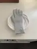 Conjunto de Dos Piezas de Bufanda y Guantes para Mujer Invierno 2025 Nuevo Blanco Tejido de Lana Engrosado Bufanda Versátil Cálida para Ropa de Trabajo