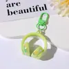 Llavero Minimalista Dulce Fresco de Audífonos 3D Colgante para Mochila de Estudiante Estilo Fresco Creativo Decoración de Mochila Regalo para Mejor Amigo