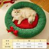 Ninho de Gato de Natal Quente Sono Profundo Semi-Fechado Ninho de Gato de Natal Ninho de Cachorro Cama Quente Atacado Transfronteiriço da Amazon