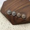 Botón redondo de metal tridimensional pequeño fragancia Diamante incrustado suéter camisa cárdigan hebilla top ropa hebilla de joyería