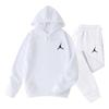 Traje de color puro para hombre de primavera, otoño e invierno 2023, sudadera cómoda con capucha, traje de dos piezas deportivo casual a la moda