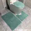 Juego de Tres Piezas para Baño de Alfombrillas Absorbentes para Piso, Antideslizantes, de Secado Rápido y Resistentes a las Manchas, Alfombrillas Gruesas para Puerta de Baño, Alfombrillas para Entrada