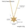Oumika Floco de Neve de Natal Feito à Mão Inlaid Zircônia Colar Brincos Pulseira Senso de Atmosfera Aço Inoxidável Traje de Luxo Leve Mulheres