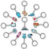 Llavero de Cuidado Médico Llavero de PVC de Goma Suave Silicona Colgante para Llave de Coche Creativo Recuerdo de Graduación Escolar