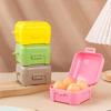 Caja de huevos transparente, caja de almacenamiento, caja de huevos de belleza, color, caja vacía, compartimento, caja de plástico, caja de 8 huevos, caja de embalaje de maquillaje