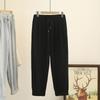 Otoño Nuevo estilo coreano chica gordita adelgazante casual color sólido pantalones harem talla grande moda mujer 7037