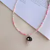 Hd5412A04 Hongo Glaseado de Dopamina Estilo Coreano Ins Xiaomi Collar de Perlas Joyería de Moda de Nicho para Mujeres