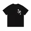 Nanyou Amazon Comércio Eletrônico Transfronteiriço Marca da Moda CH Kro Genuíno Mesmo Estilo Camiseta Estampada Manga Curta Solta Versão Casal Masculino