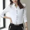 Elegante conjunto de terno preto feminino de abotoamento duplo, traje profissional com calças levemente boca de sino, conjunto de duas peças para entrevistas e trabalho