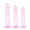 Dildo Transparente com Ventosa, Plug Anal Transparente, Brinquedos Anais Femininos e Masculinos, Dispositivo de Masturbação Anal Masculino, Pênis Falso, Produtos Gays