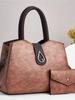 Bolso de mano de moda para mujer de mediana edad, informal, de alta gama, sencillo, de hombro, bandolera de gran capacidad