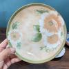Placa cerâmica doméstica de 7 polegadas underglaze impressão placa cerâmica louça atividade promoção louça pastoral estilo placa de porcelana