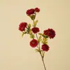 Nueva Flor Artificial de Crisantemo Pequeño de Múltiples Cabezas Estilo Chino Rama Única Flor de Tela de Seda Arreglo de Flores Artificiales de Gama Alta Ramo Suave