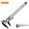 Calibrador vernier con pantalla digital electrónica de 0 a 150 mm, calibrador de plástico de alta resistencia, herramienta de medición de diámetro interior y exterior.
