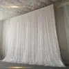 Fondo de Boda Personalizado de Tul con Lentejuelas para Boda, Decoración de Pared para Transmisión en Vivo de Celebridad de Internet, Montaje para Fotos de Cumpleaños