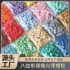 Grânulos de Cera de Selagem Octogonais Soltos Feitos à Mão Jinyuan em Estoque, Aproximadamente 20 Gramas por Saco, 48 Cores Misturadas, Grânulos de Cera Fosca