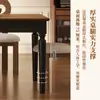 Mesa de Comedor Rectangular de Madera Maciza Estilo Francés de Mediados de Siglo Juego de Mesa y Sillas de Diseñador para Apartamentos Pequeños